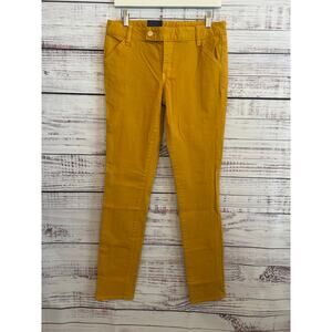 Tory Burch SUPPEY Skin pants golden yellow size 28 NWT